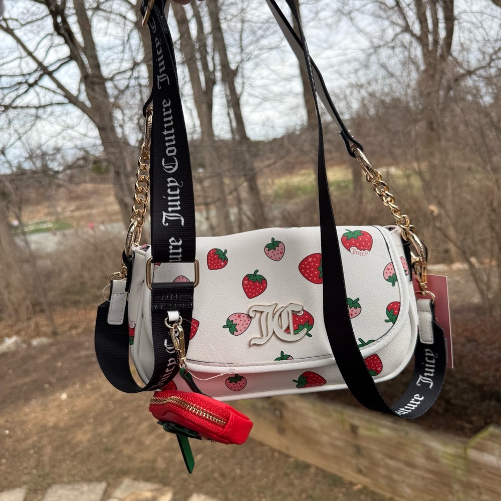 Juicy Couture Strawberry Crossbody Bag Y2K Coquette Mini Purse NWT